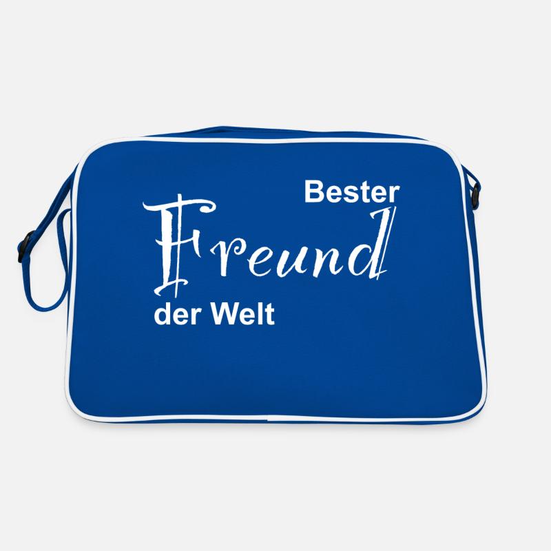 Bester Freund der Welt Design Retro Tasche