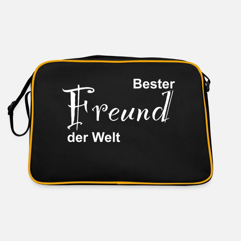 Bester Freund der Welt Design Retro Tasche