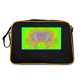 Aigle de Mandelbrot - Sac Retro - noir/or - Dos