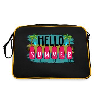 Summer - Retro Tasche - Schwarz/Gold - Hinten