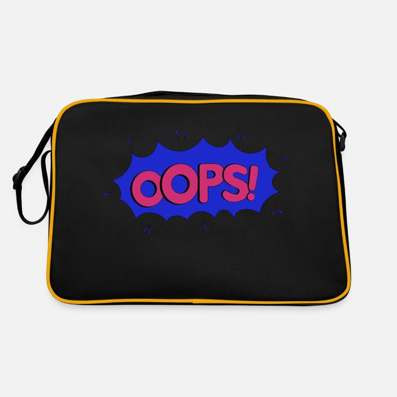 OOPS blue pink Retro Tasche