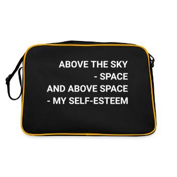Above The Sky Space And Above Space My Self esteem - Retro Bag - black/gold - Back
