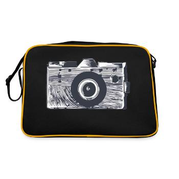 Photographer Camera Photographers Funny Photography - Retro Bag - black/gold - Back
