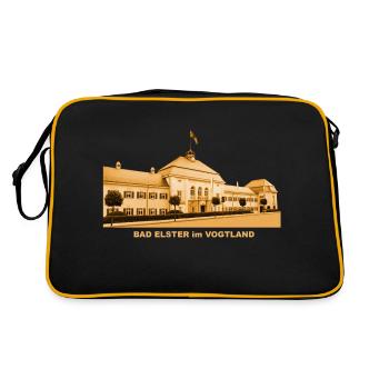 Bad Elster Vogtland Saxony State Spa - Retro Bag - black/gold - Back