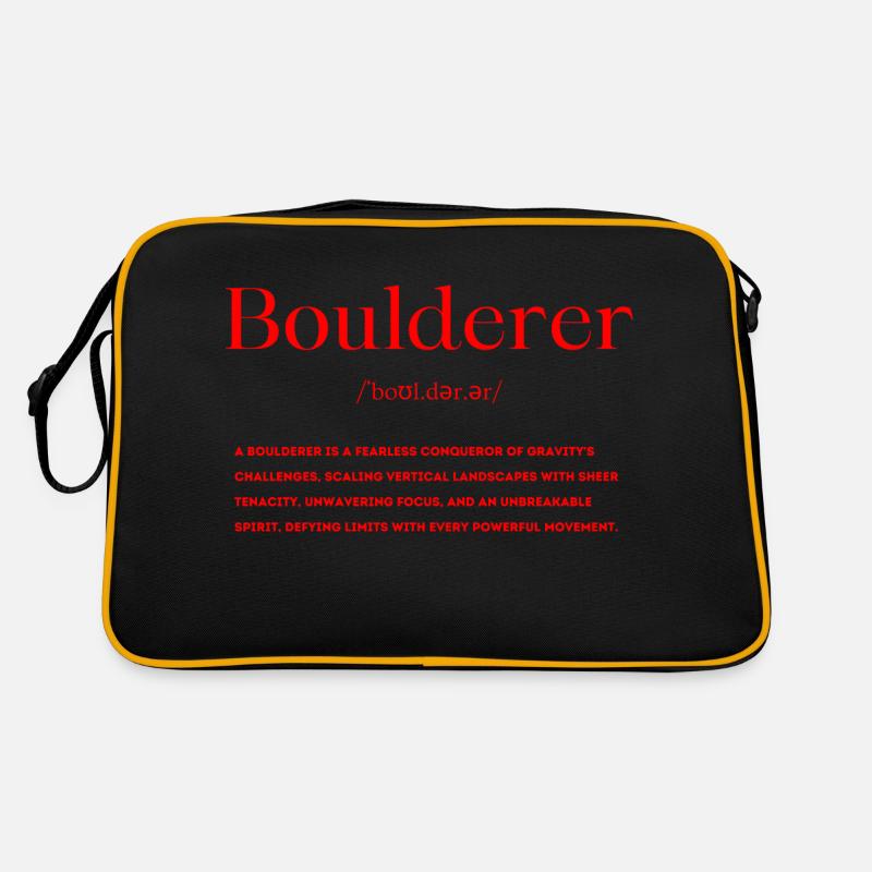 Boulderer Definition Retro Tasche