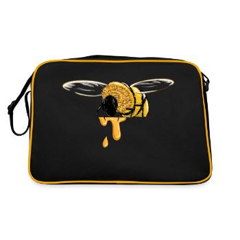 Safe the Bees - Retro Bag - black/gold - Back