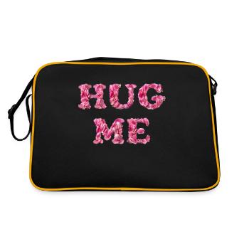 Hug Me with rose petals - Retro Bag - black/gold - Back
