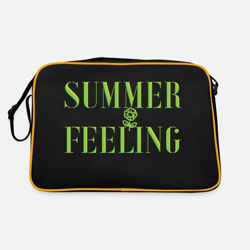 SUMMER FEELING mit Blume Retro Tasche