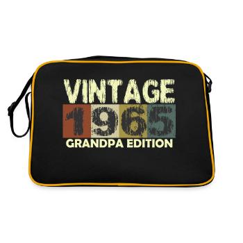 Vintage Birthday rétro sunset design - Sac Retro - noir/or - Dos