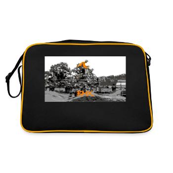 BMX (Begriffsklärung - Retro Tasche - Schwarz/Gold - Hinten