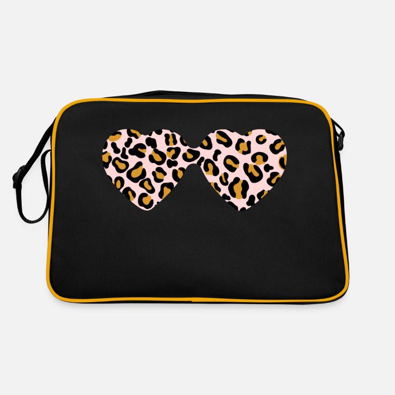 Lunettes de soleil léopard Sac Retro