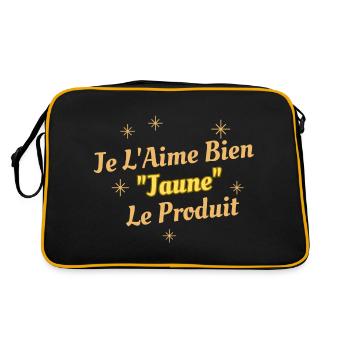 Je l'aime bien "JAUNE" le produit - Sac Retro - noir/or - Dos