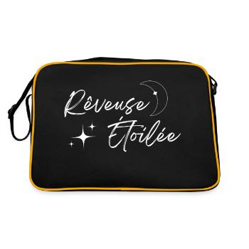 Rêveuse étoilée - Sac Retro - noir/or - Dos