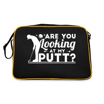 Regardez-vous mon putt - Sac Retro - noir/or - Dos