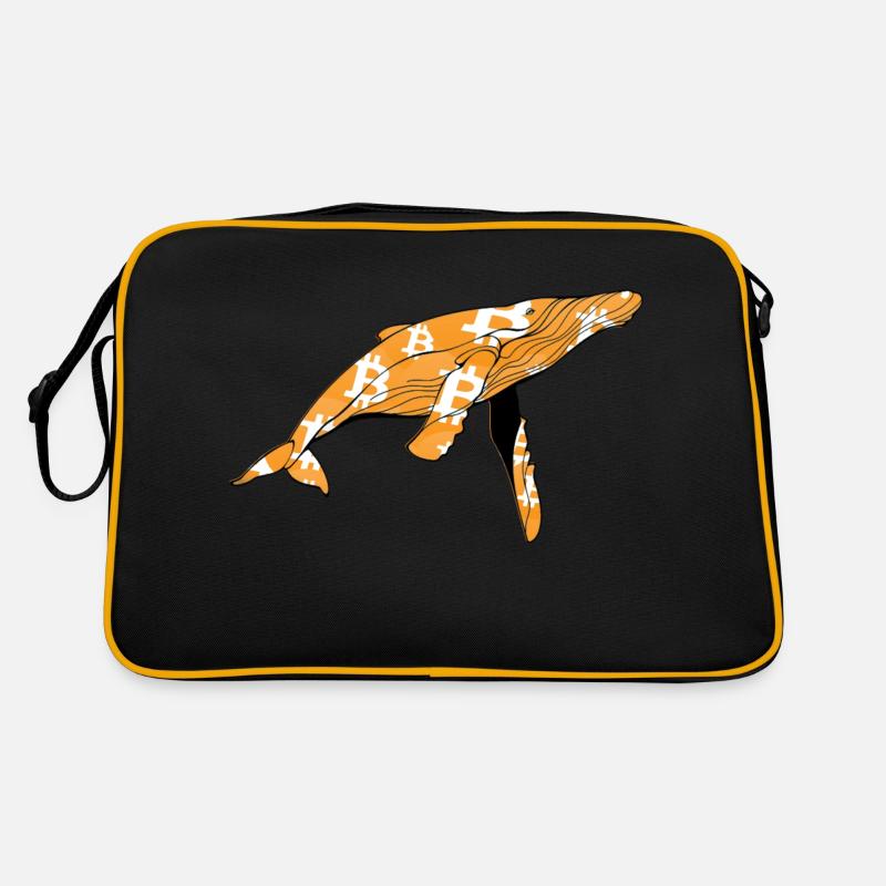 Bitcoin Wal Retro Tasche
