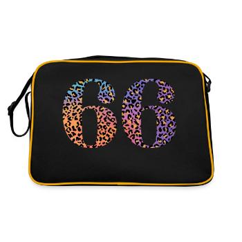 66e anniversaire léopard - Sac Retro - noir/or - Dos