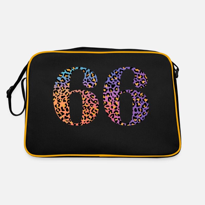 66e anniversaire léopard Sac Retro
