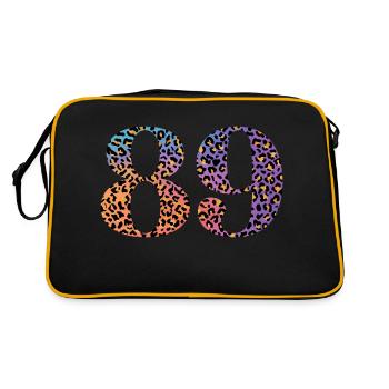 89e anniversaire léopard - Sac Retro - noir/or - Dos