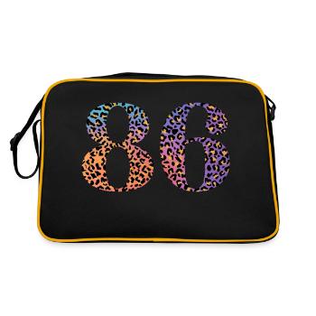 86e anniversaire léopard - Sac Retro - noir/or - Dos