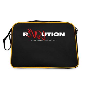 rEVOLution - Retro Tasche - Schwarz/Gold - Hinten