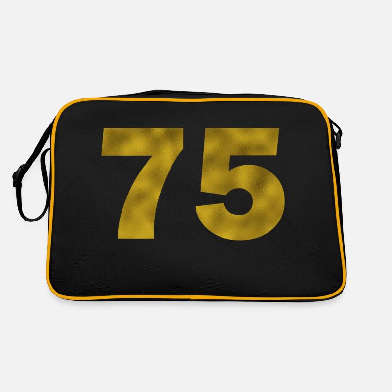 Birthday 75 years Retro Bag