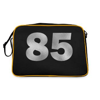 Anniversaire 85 ans - Sac Retro - noir/or - Dos