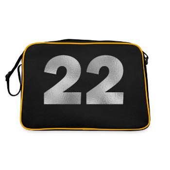 Birthday 22 years - Retro Bag - black/gold - Back
