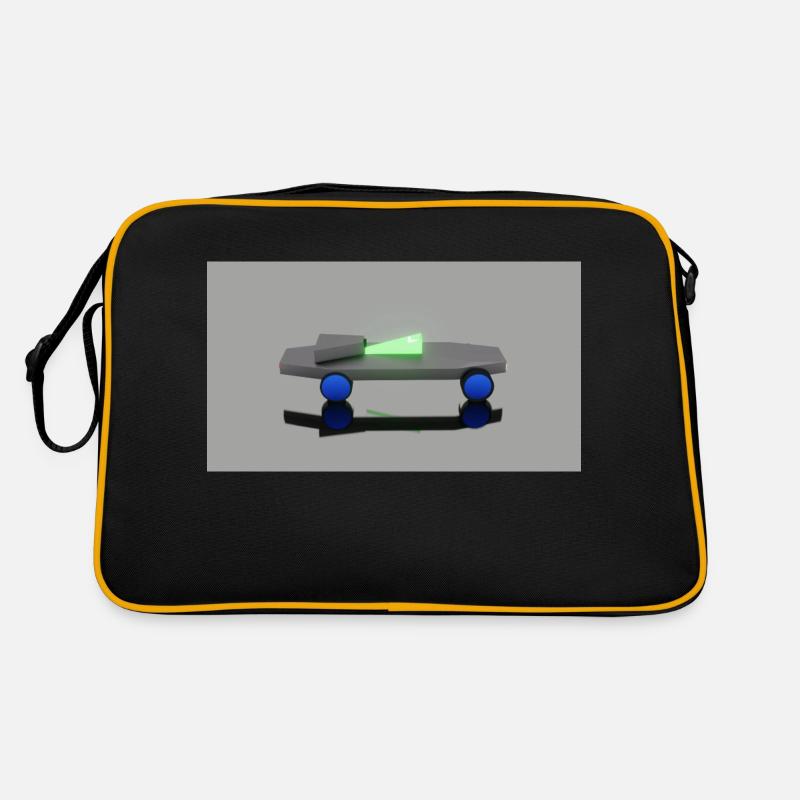 Neon Auto - Retro Tasche - Schwarz/Gold