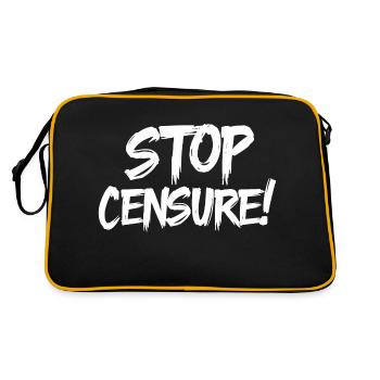 Stop censure - Sac Retro - noir/or - Dos