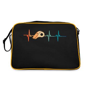 Battement de cœur Sifflet arbitre - Sac Retro - noir/or - Dos