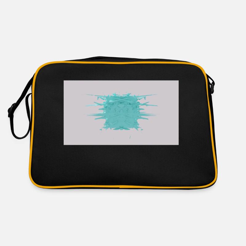 Splitter- Würfel - Retro Tasche - Schwarz/Gold