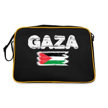 Gaza - Retro Tasche - Schwarz/Gold - Hinten