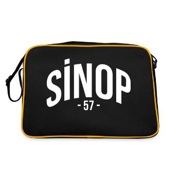 Sinop 57 Turkey Turkiye Gift Holiday TR Türk - Retro Bag - black/gold - Back