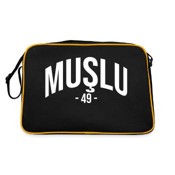 Mus 49 Turkey Turkiye Gift Holiday TR Türk - Retro Bag - black/gold - Back