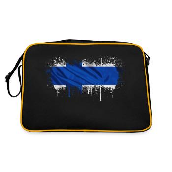 Finlande Suomi helsinki scandinavie viking fine FIN - Sac Retro - noir/or - Dos