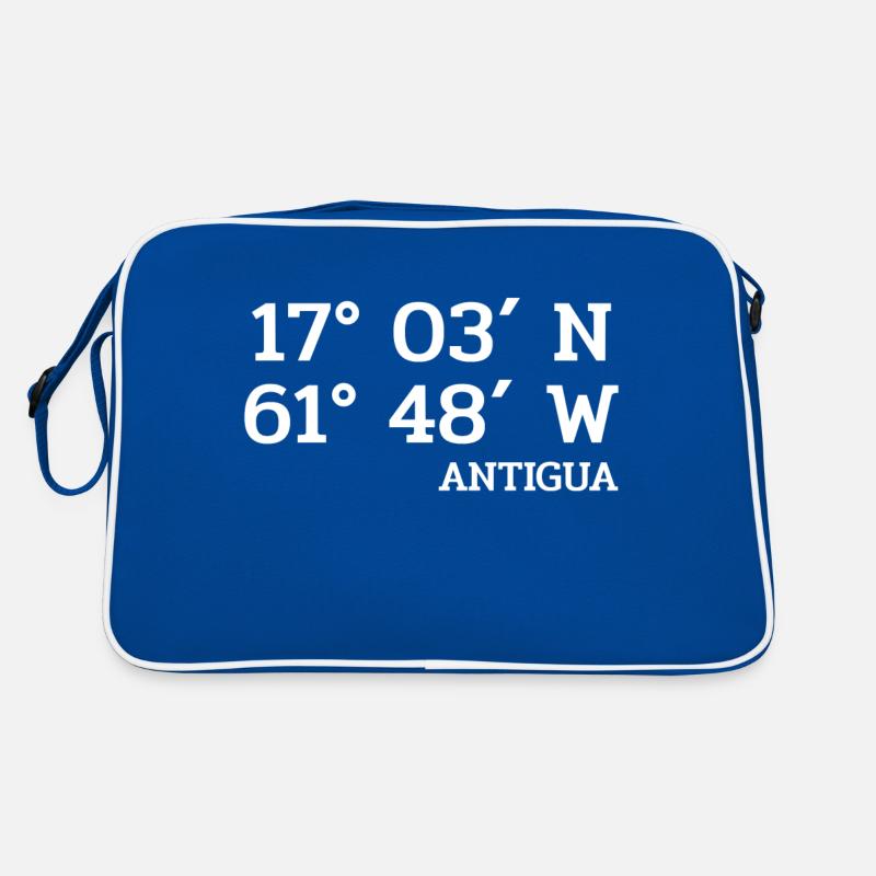 Antigua Coordinates - Coordinates - Caribbean Retro Bag