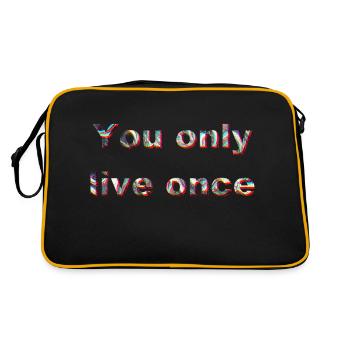 192112 - Retro Bag - black/gold - Back
