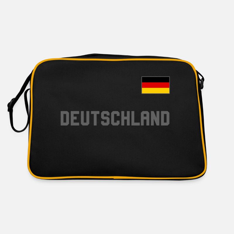 Germany jersey look with flag flag on chest Retro Bag