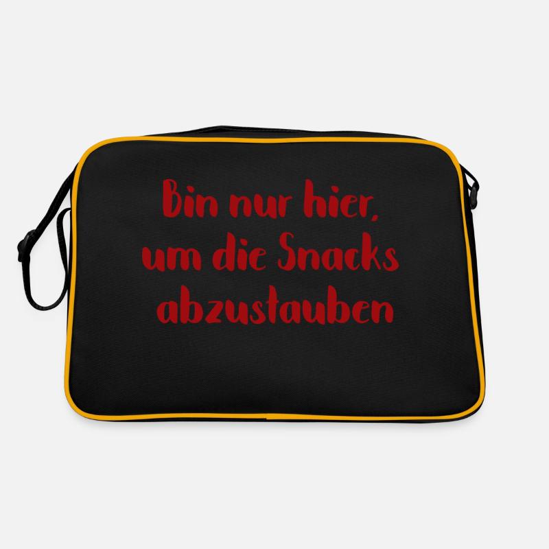 Snacks abstauben Retro Tasche