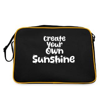 Créez votre propre soleil - Sac Retro - noir/or - Dos
