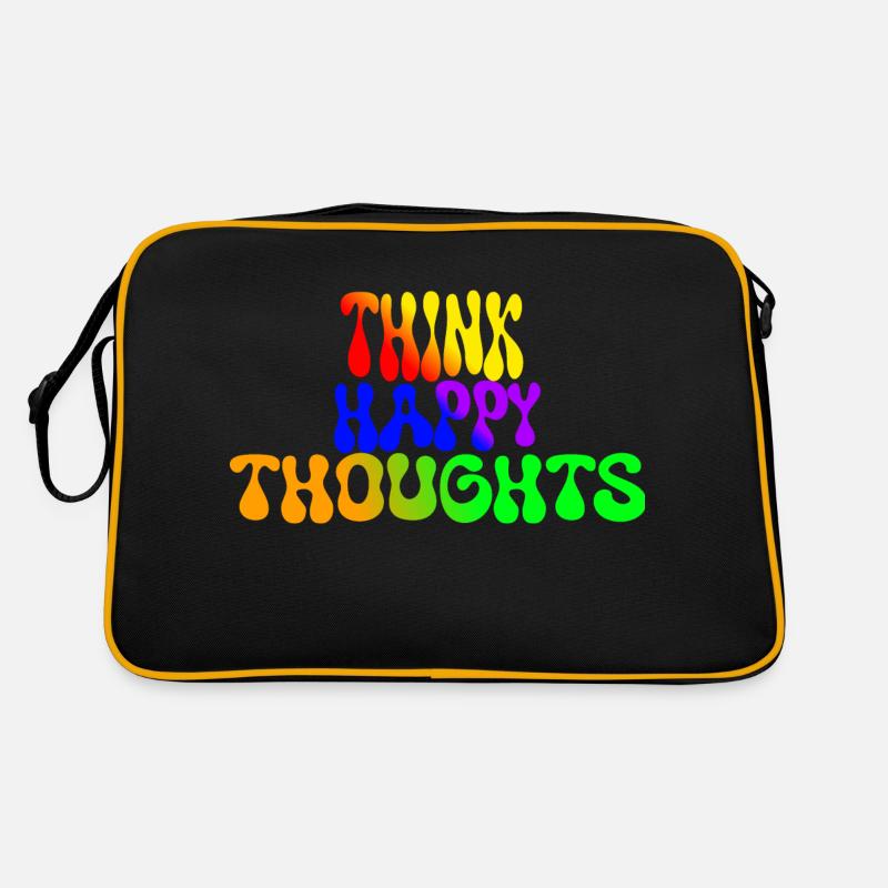 Pensez à des pensées heureuses Sac Retro
