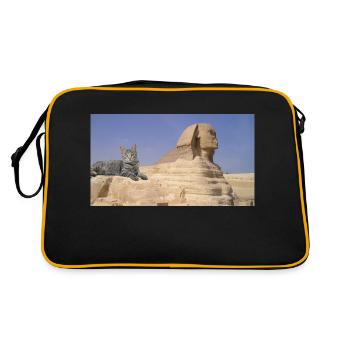 Cat and Sphinx - Retro Bag - black/gold - Back