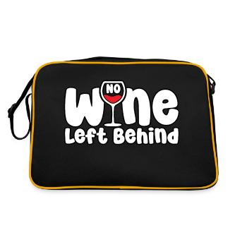 No wine Left Behind - Retro Bag - black/gold - Back