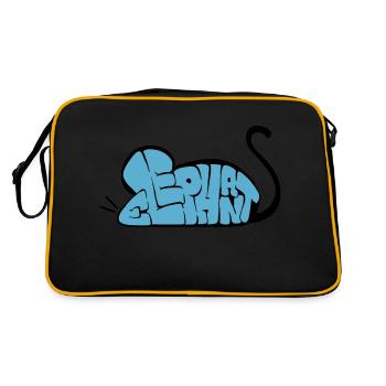 Graff Maus-Elefant - Retro Tasche - Schwarz/Gold - Hinten