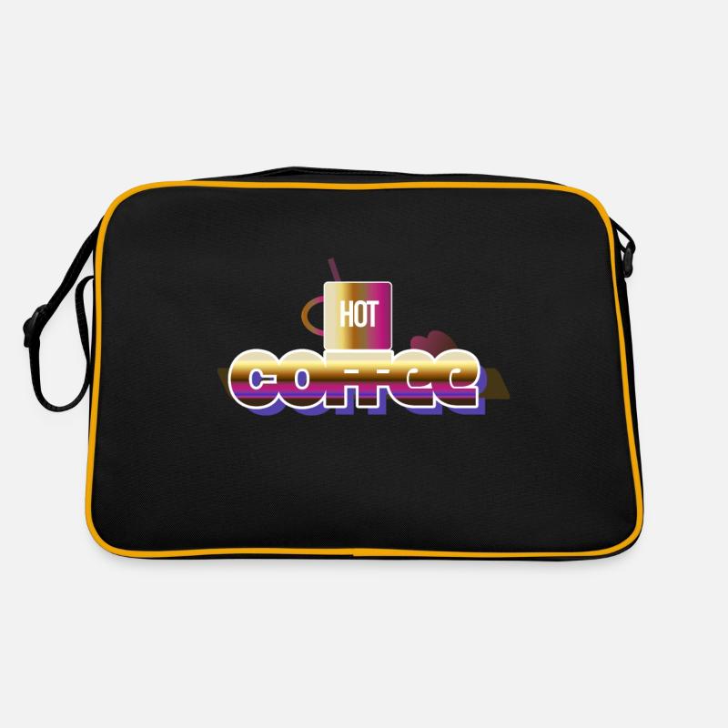 Hot Coffee - Retro Bag - black/gold