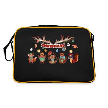 5 petits animaux mignons - Sac Retro - noir/or - Dos