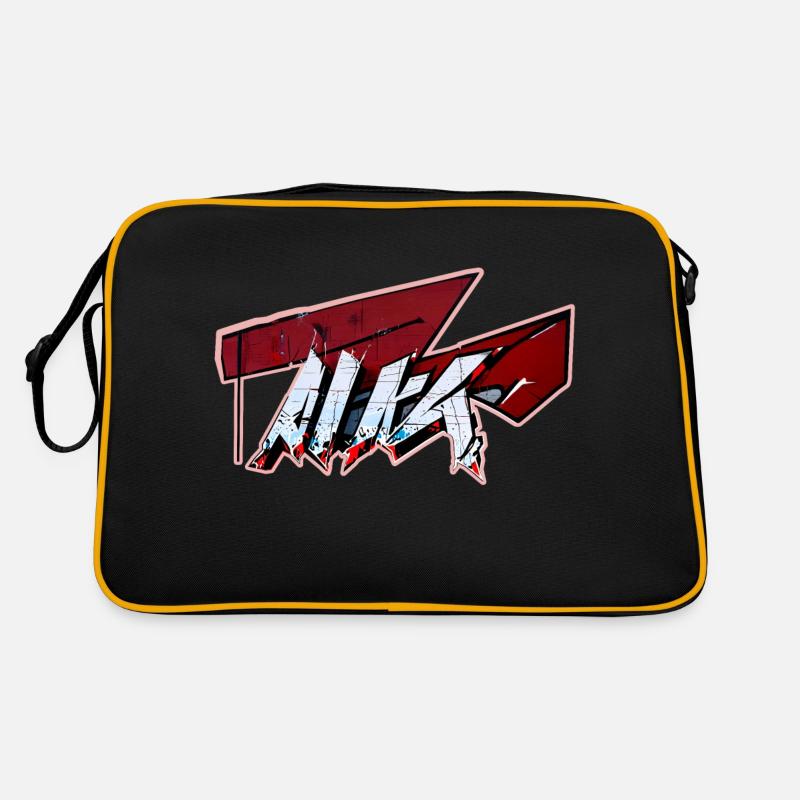 urban abstract graffiti Retro Tasche