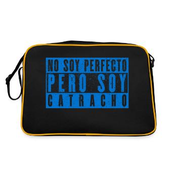 Honduranisches Heimatgefühl - Retro Tasche - Schwarz/Gold - Hinten