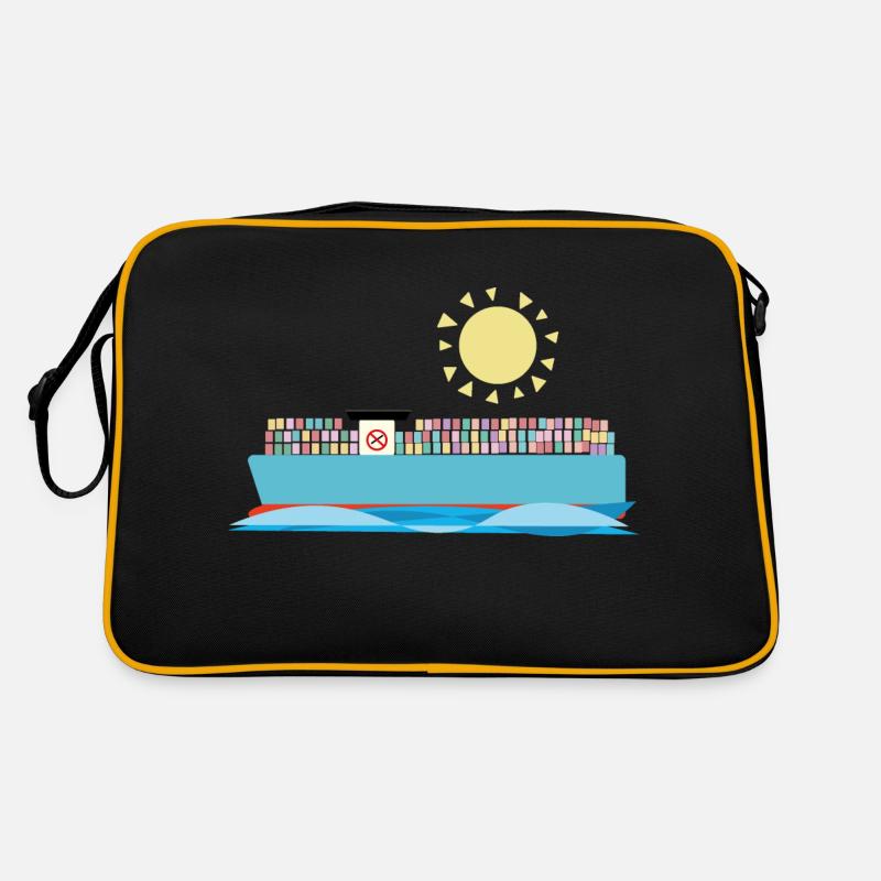 Container Ship - Retro Bag - black/gold