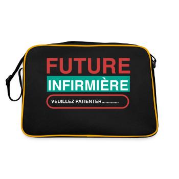 Future Nurse - Retro Bag - black/gold - Back